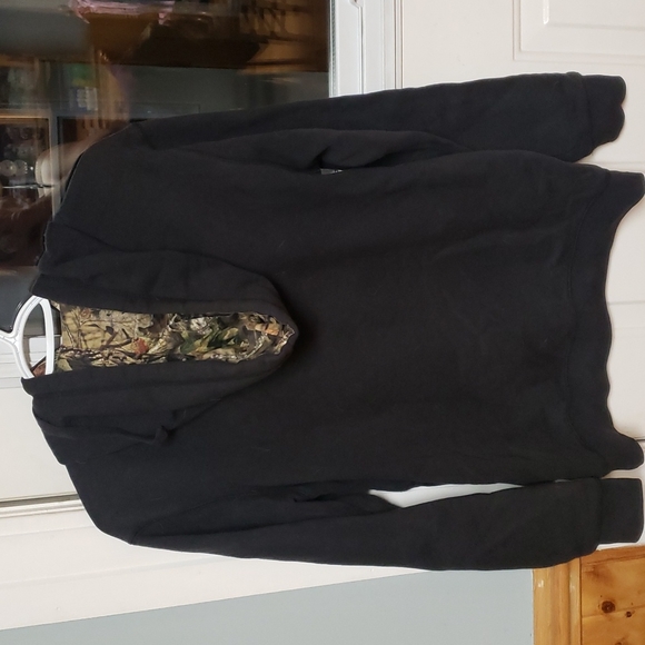 Browning hoodie, size small, black with camo. - Picture 2 of 2